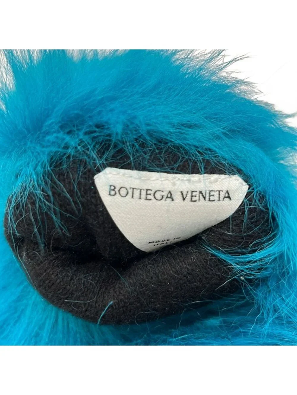 Bottega Veneta Gloves 7-s Blue Cashmere